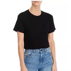 LNA Billie Rib-Knit Cropped Tee woman’s small like new condition Made